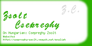 zsolt csepreghy business card